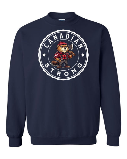 Canadian Strong Beaver Full Crewneck - Gildan Canada (sewn Internationally)