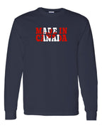 Made in Canada Flag Background Full Long Sleeve - Unisex