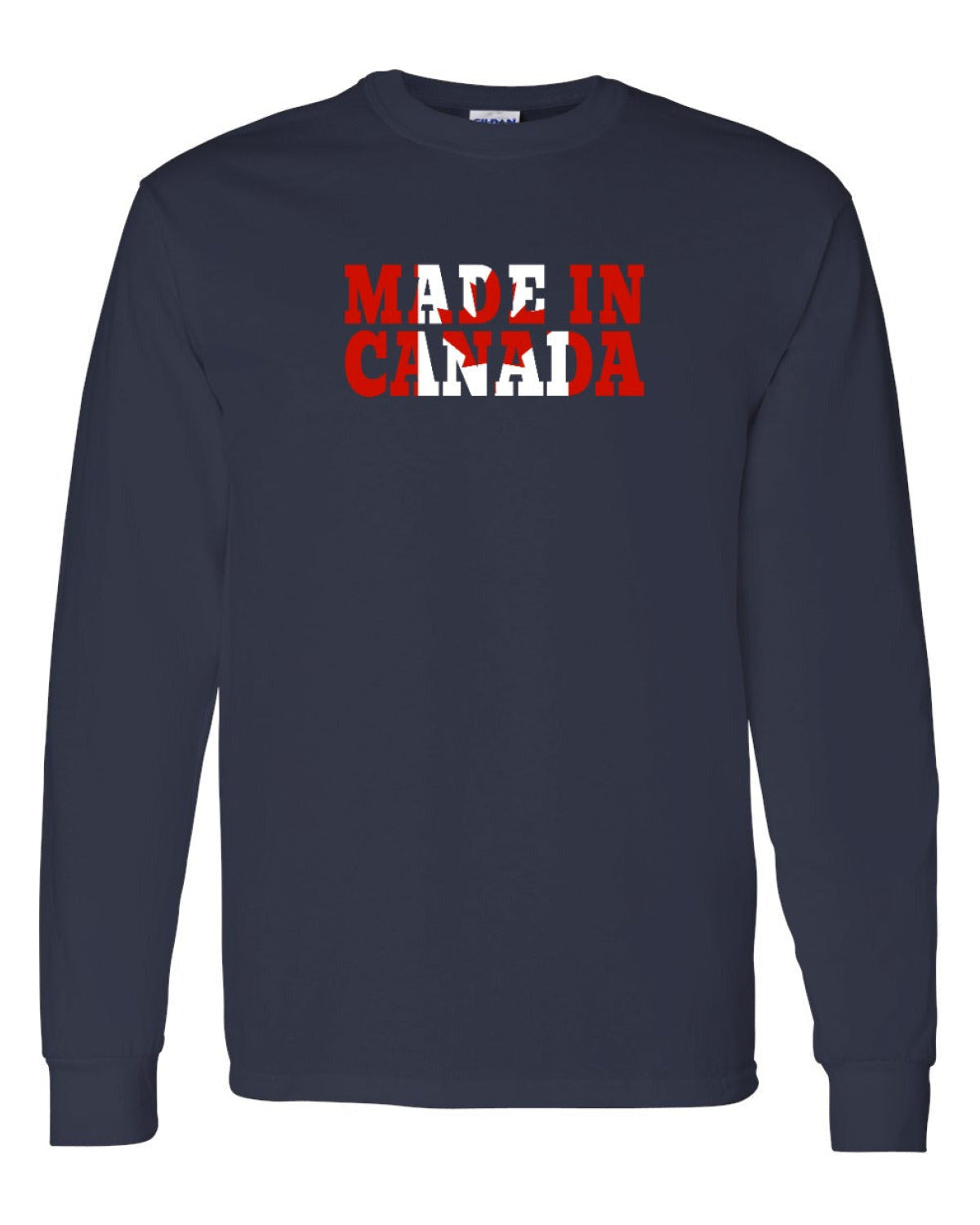 Made in Canada Flag Background Full Long Sleeve - Unisex
