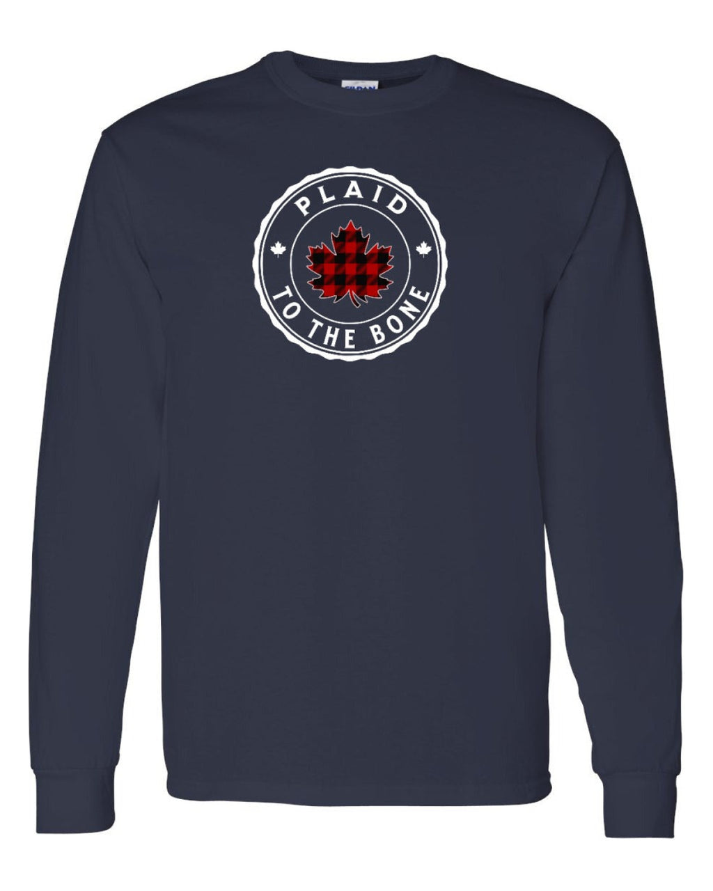 Plaid to the Bone Circle Leaf Full Long Sleeve - Unisex