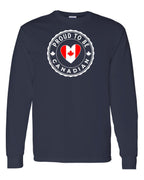 Proud to be Canadian Heart Flag Full Long Sleeve - Unisex