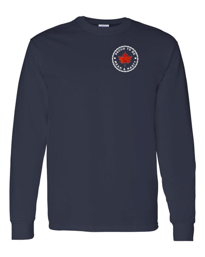 Proud Mean & Nasty Leaf Left Chest and Back Long Sleeve - Gildan Canada (sewn Internationally)