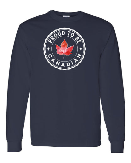 Proud to be Canadian Leaf Full Long Sleeve - Gildan Canada (sewn Internationally)