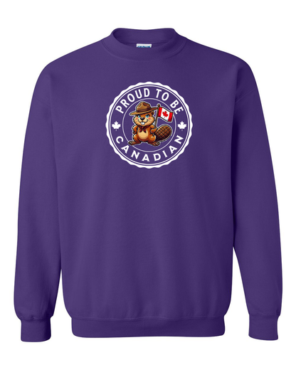 Proud to be Canadian Female Beaver Full Crewneck