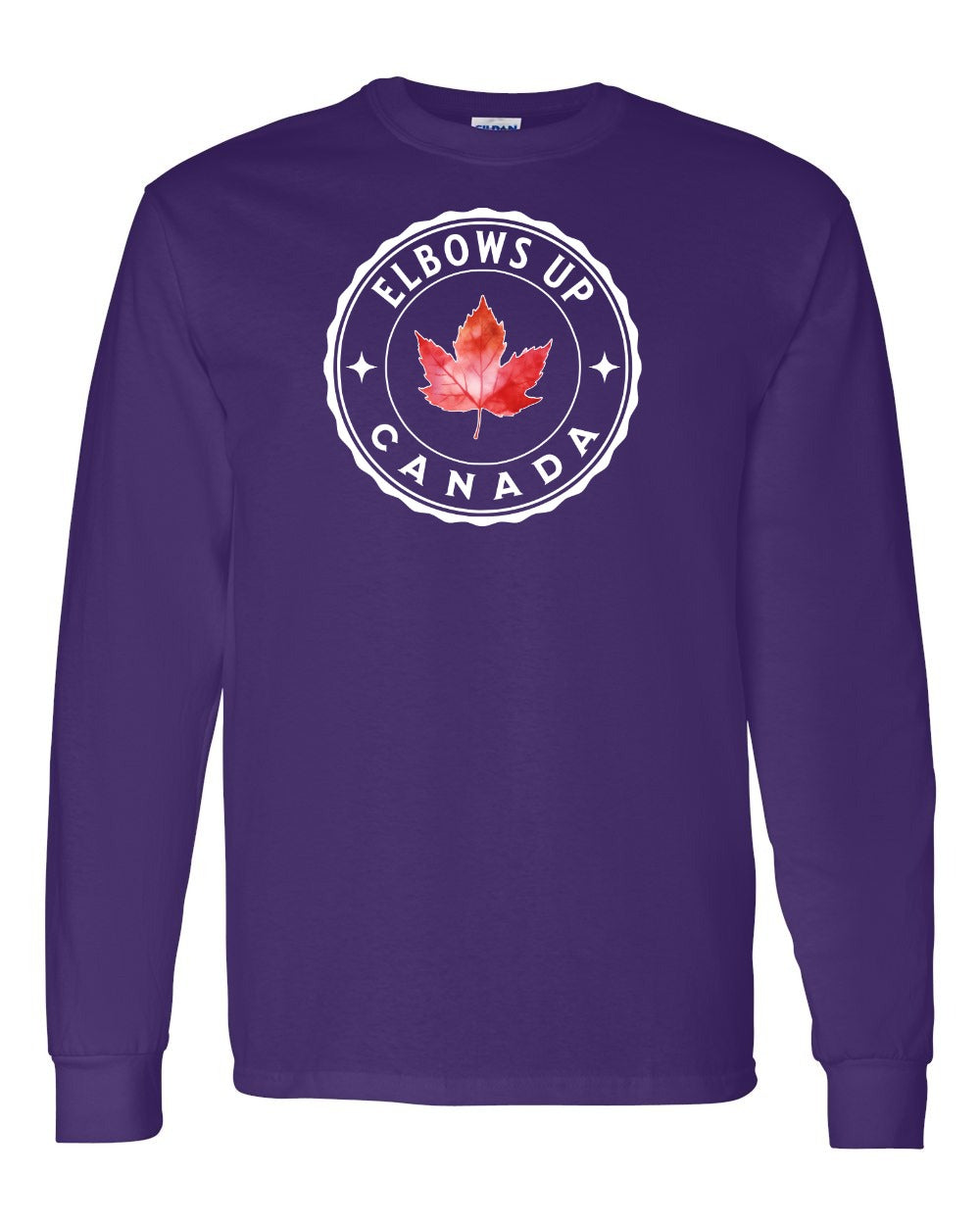 Elbows up Leaf Full Long Sleeve - Gildan Canada (sewn Internationally)