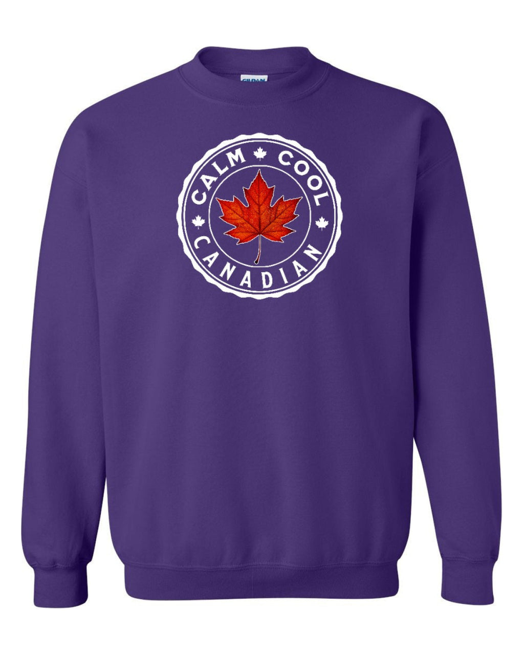 Calm Cool Canadian Leaf Full Crewneck - Unisex
