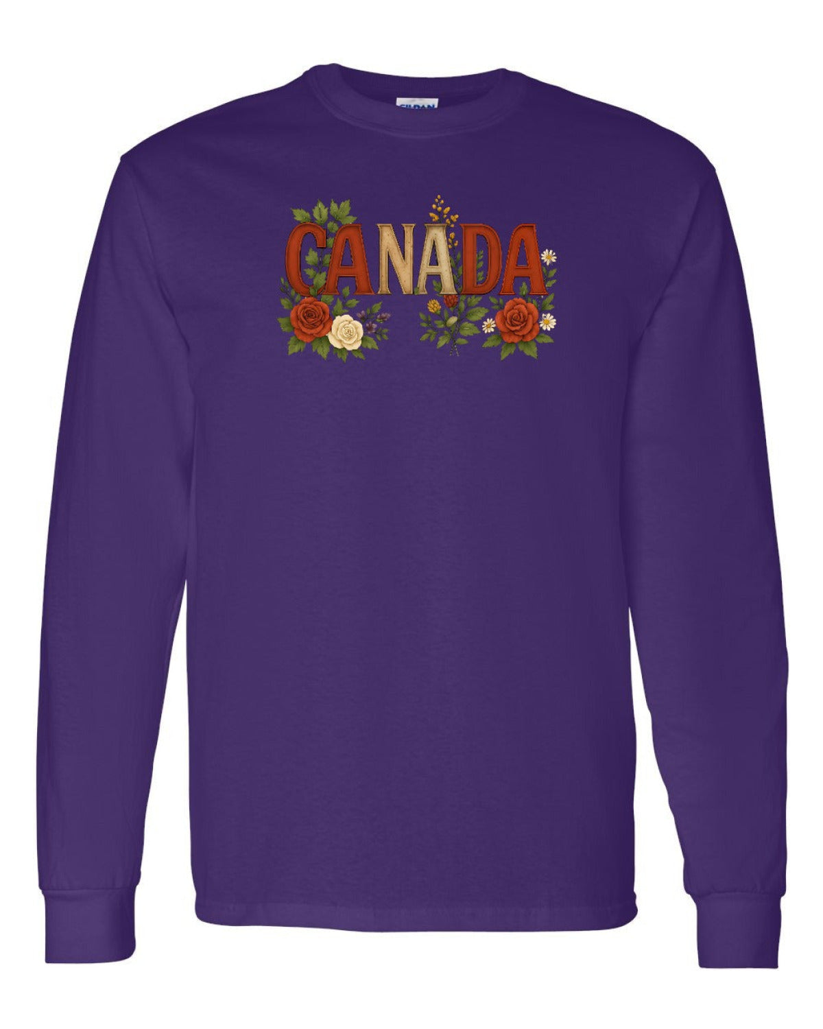 Canada Flowers Full Long Sleeve - Unisex