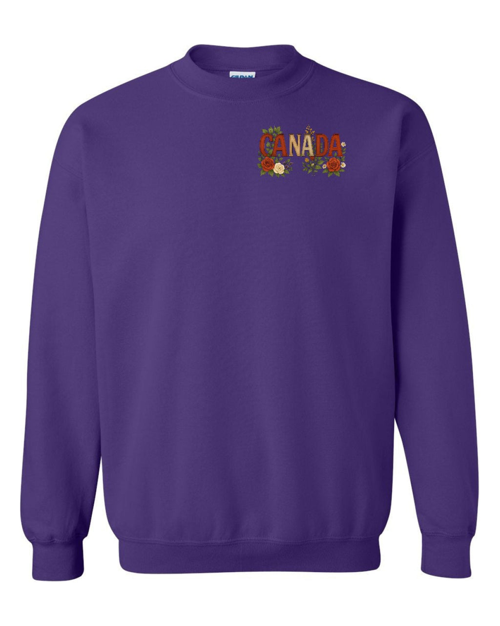 Canada Flowers Left Chest Crewneck - Unisex