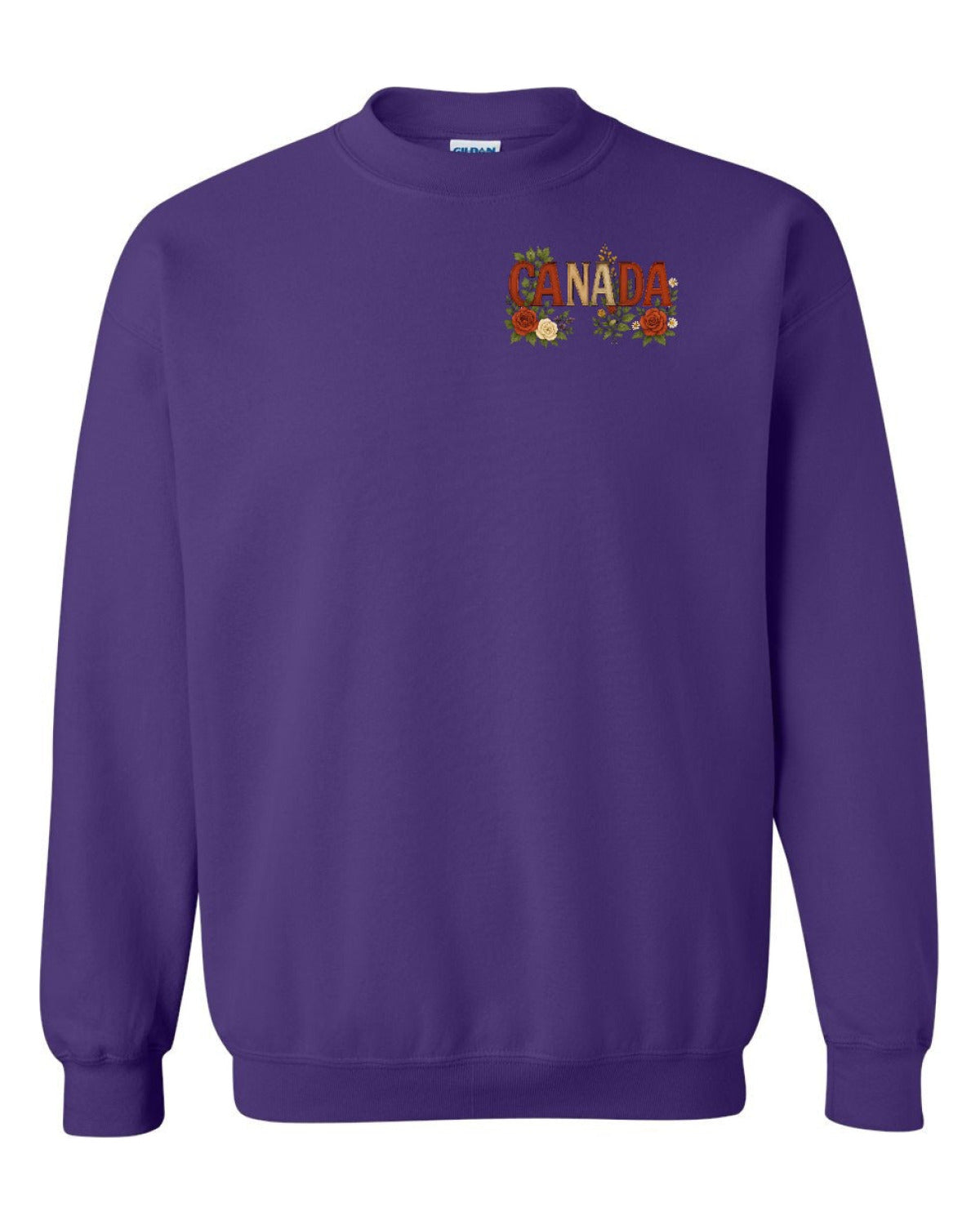 Canada Flowers Left Chest Crewneck - Unisex