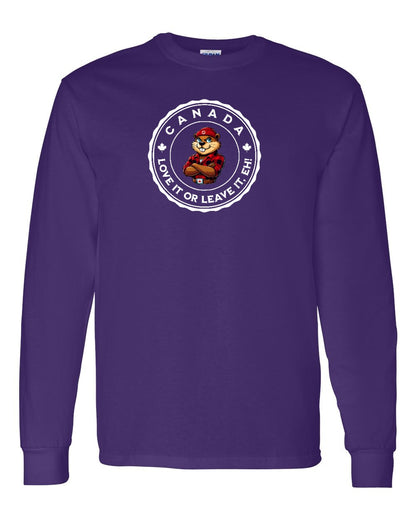 Love it or Leave it Eh! Full Long Sleeve - Gildan Canada (sewn Internationally)