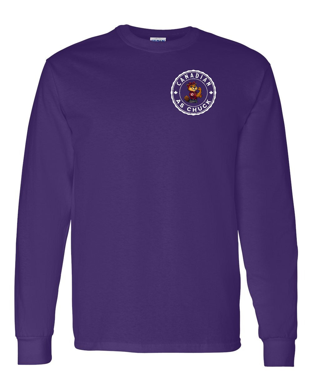CDN as Chuck Rosie Flex Left Chest and Back Long Sleeve - Gildan Canada (sewn Internationally)