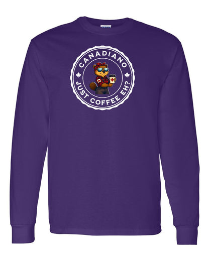 Canadiano just Coffee EH! Rosie Sunglasses Full Long Sleeve - Gildan Canada (sewn Internationally)