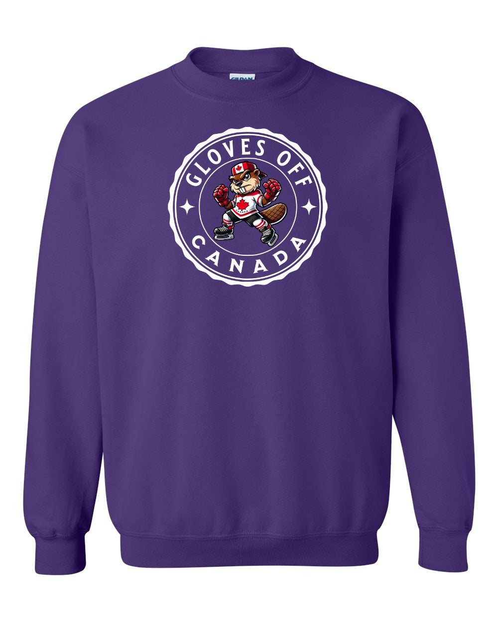 Gloves Off Beaver Full Crewneck - Gildan Canada (sewn Internationally)
