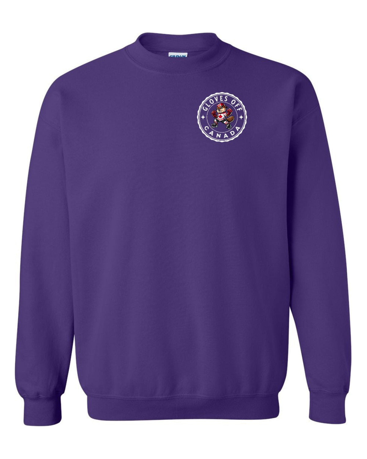 Gloves Off Beaver Left Chest Crewneck - Unisex
