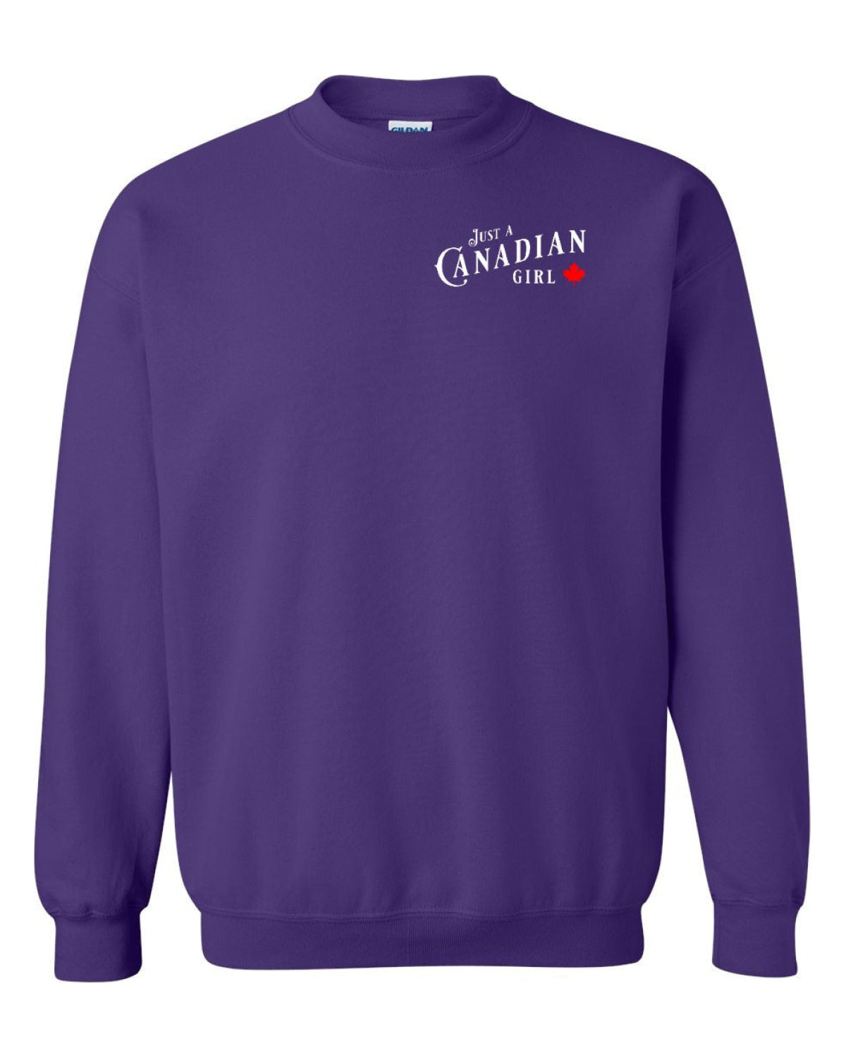 Just a canadian Girl Left Chest Crewneck - Unisex