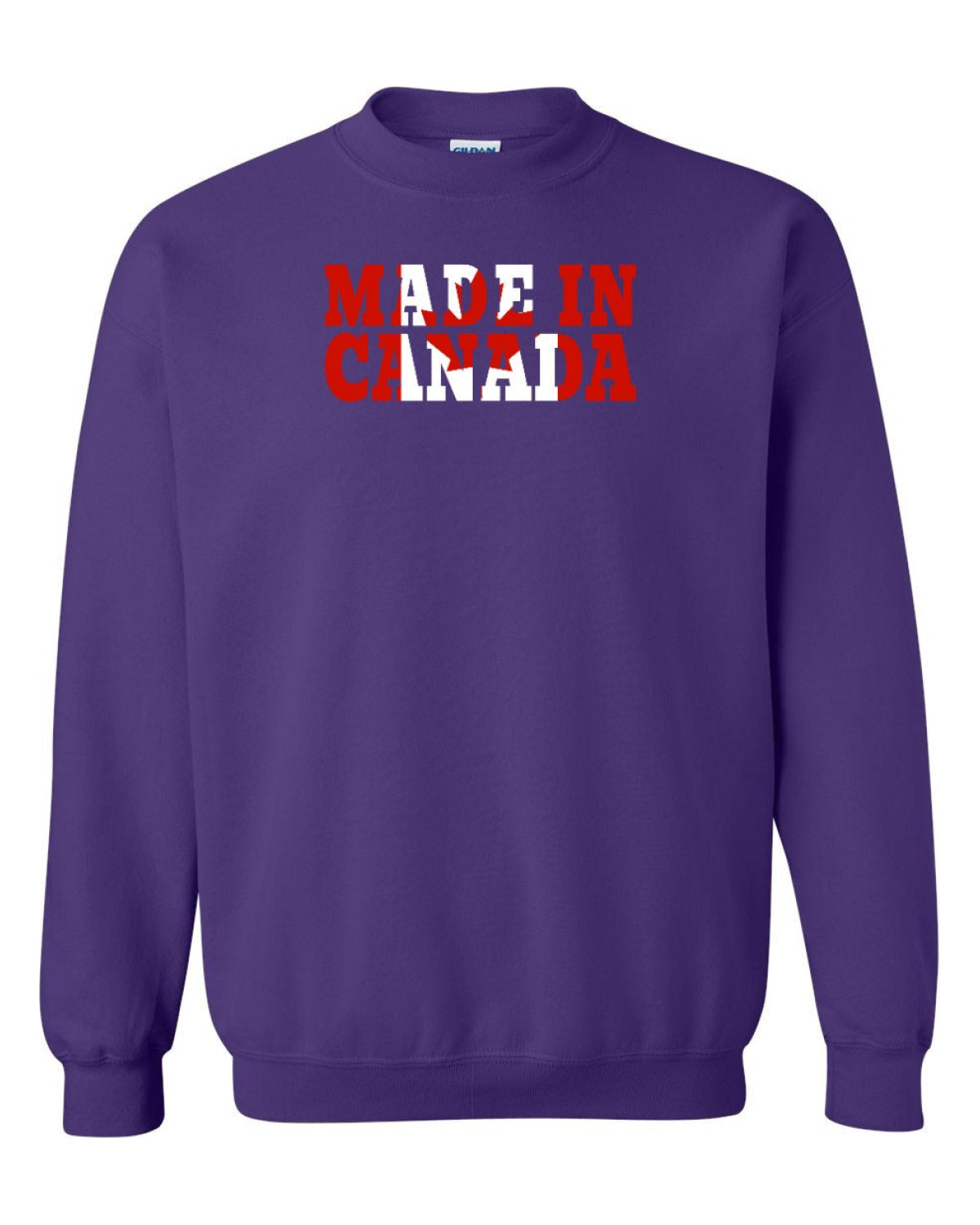 Made in Canada Flag Background Full Crewneck - Unisex