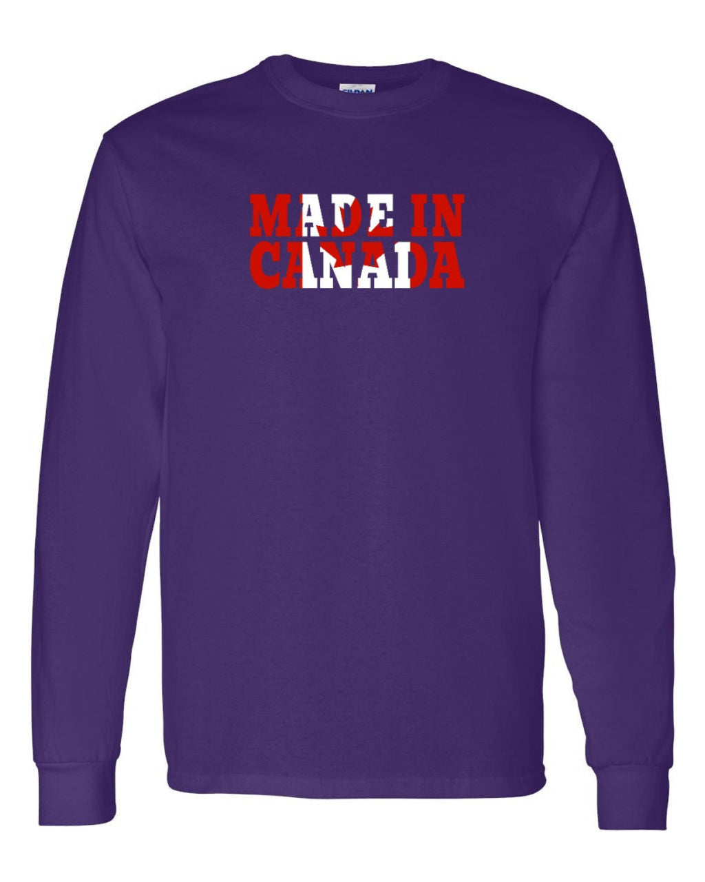 Made in Canada Flag Background Full Long Sleeve - Unisex