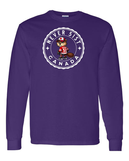 Never 51st Beaver Full Long Sleeve - Gildan Canada (sewn Internationally)