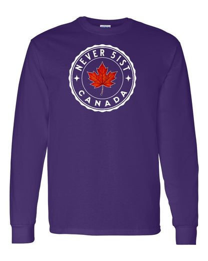 Never 51st Leaf Full Long Sleeve - Gildan Canada (sewn Internationally)