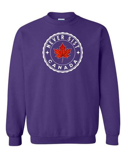 Never 51st Leaf Full Crewneck - Gildan Canada (sewn Internationally)