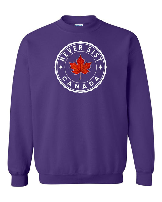 Never 51st Leaf Full Crewneck - Gildan Canada (sewn Internationally)