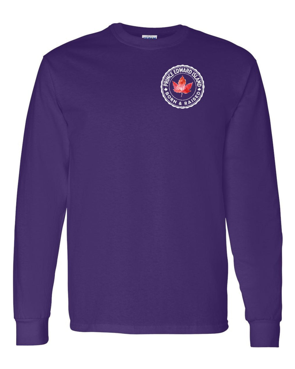 Born and Raised Prince Edward Island Left Chest Long Sleeve - Unisex