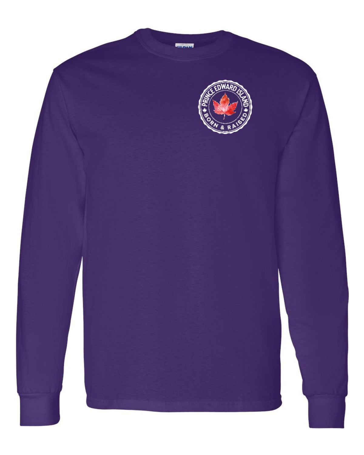 Born and Raised Prince Edward Island Left Chest Long Sleeve - Unisex