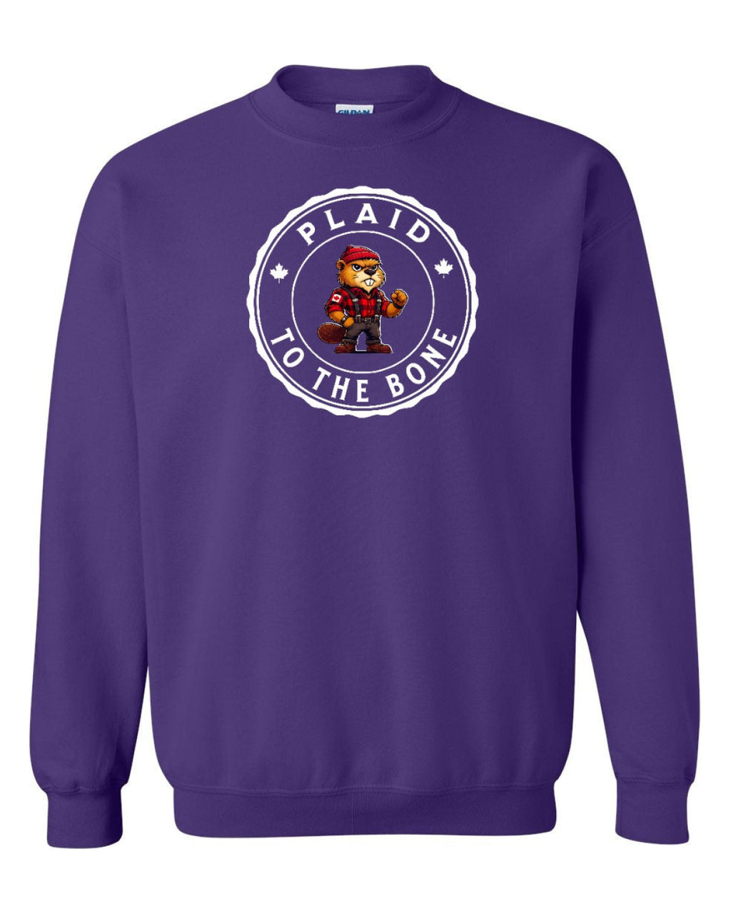 Plaid to the Bone Beaver Full Crewneck - Unisex