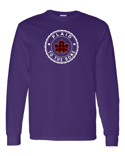 Plaid to the Bone Circle Leaf Full Long Sleeve - Gildan Canada (sewn Internationally)