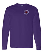Plaid to the Bone Circle Leaf Left Chest Long Sleeve - Unisex