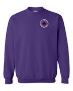Plaid to the Bone Circle Leaf Left Chest and Back Crewneck - Unisex