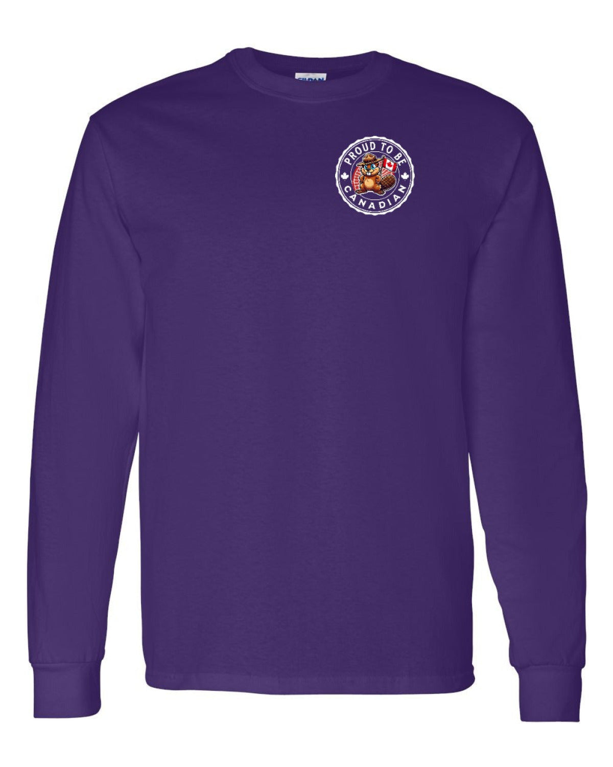 Proud to be Canadian Beaver Left Chest Long Sleeve - Unisex