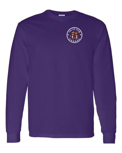 Eh Team Left Chest and Back Long Sleeve - Gildan Canada (sewn Internationally)