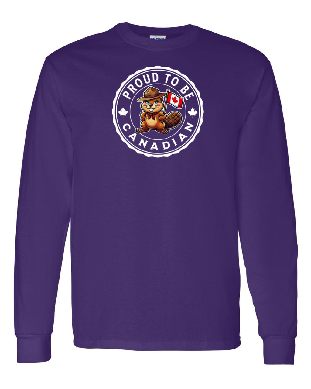 Proud to be Canadian Female Beaver   Long Sleeve Tee - Unisex