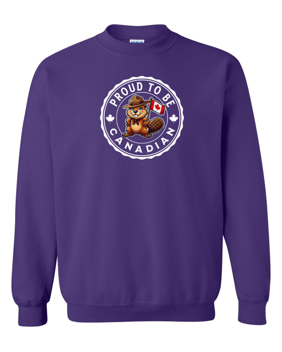 Proud to be Canadian Female Beaver   Crewneck - Unisex