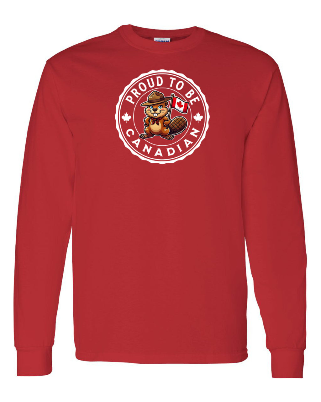 Proud to be Canadian Female Beaver   Long Sleeve Tee - Unisex