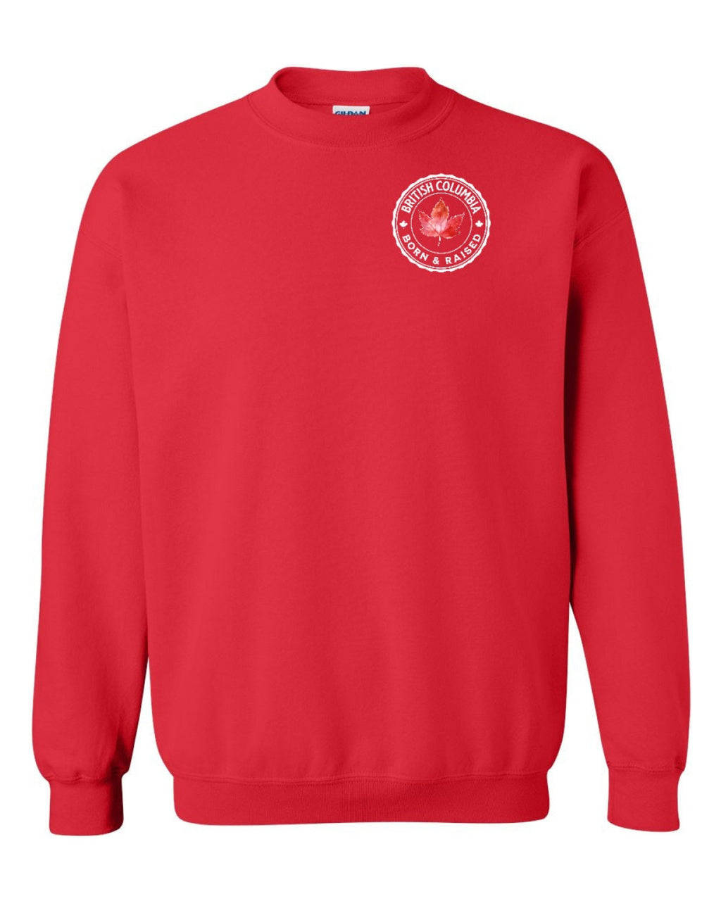 Born and Raised British Columbia Left Chest Crewneck - Unisex