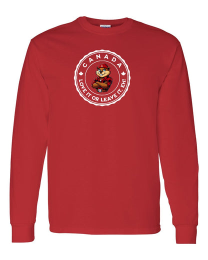 Love it or Leave it Eh! Full Long Sleeve - Gildan Canada (sewn Internationally)
