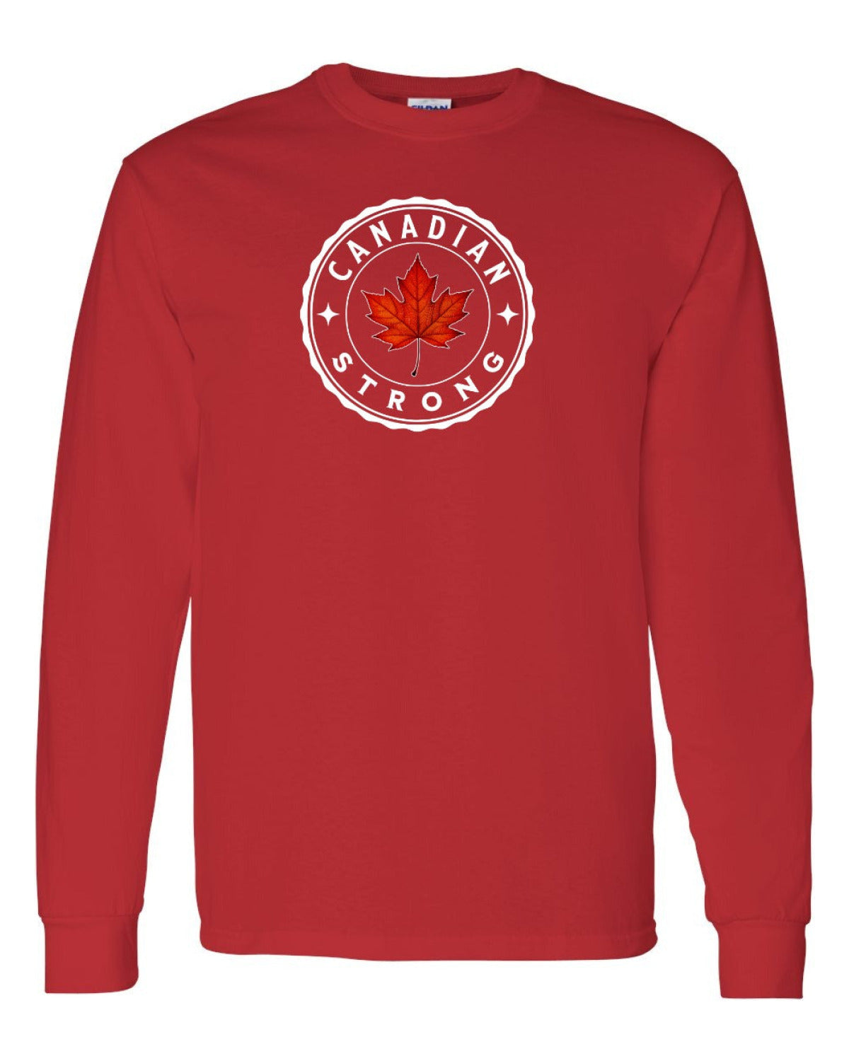 Canadian Strong Leaf Left Chest and Back Long Sleeve - Unisex