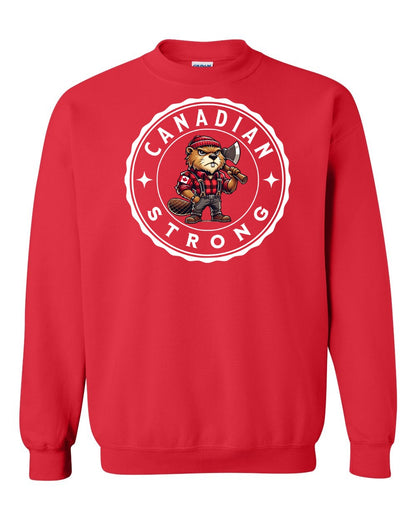 Canadian Strong Beaver Full Crewneck - Gildan Canada (sewn Internationally)