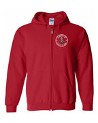 Elbows up Beaver Left Chest Zip Hoodie - Unisex