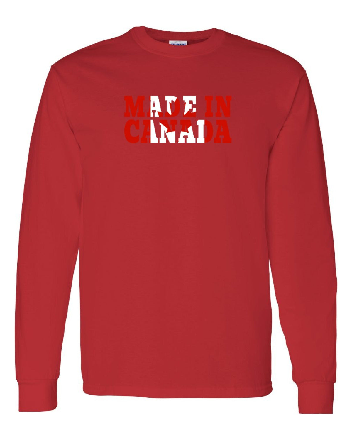 Made in Canada Flag Background Full Long Sleeve - Unisex