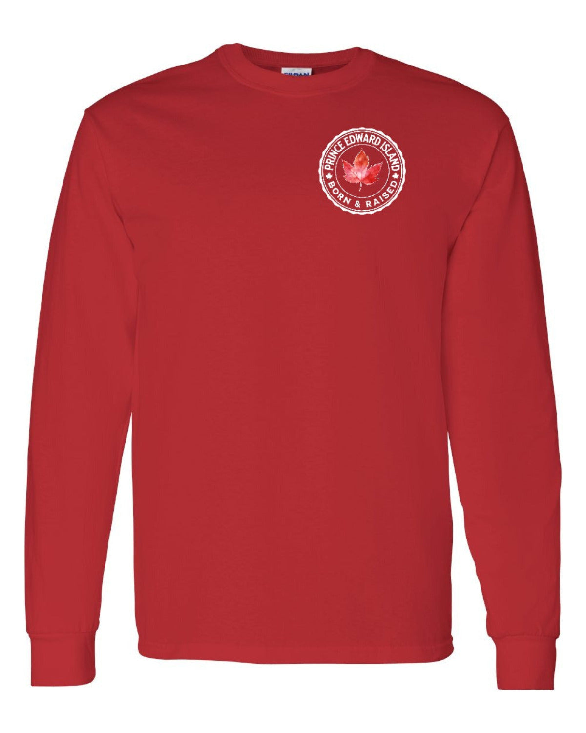 Born and Raised Prince Edward Island Left Chest Long Sleeve - Unisex