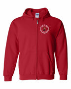 Plaid to the Bone Beaver Left Chest Zip Hoodie