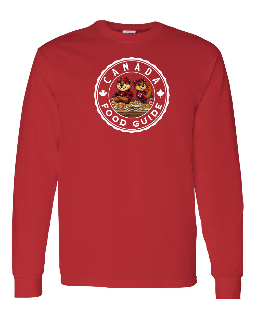 Canada Food Guide Full Long Sleeve Tee - Gildan Canada (sewn Internationally )
