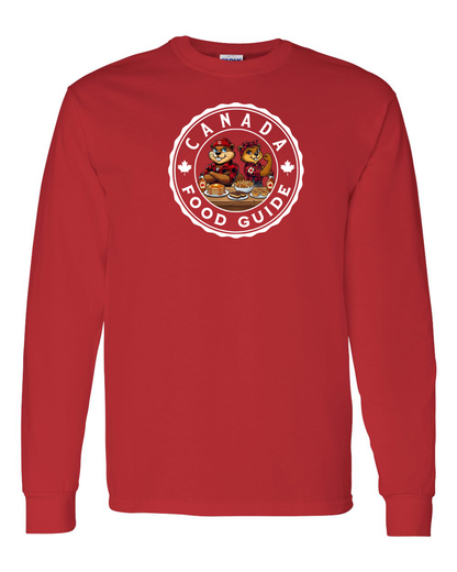 Canada Food Guide Full Long Sleeve Tee - Gildan Canada (sewn Internationally )