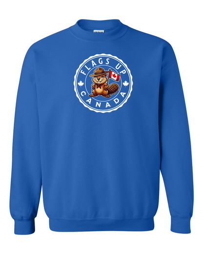 Flags Up Female Beaver Full Crewneck