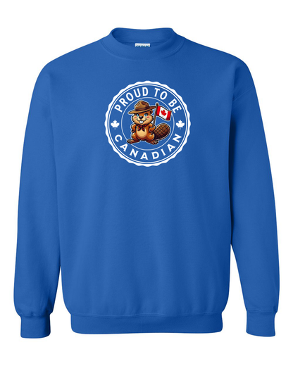Proud to be Canadian Female Beaver Full Crewneck