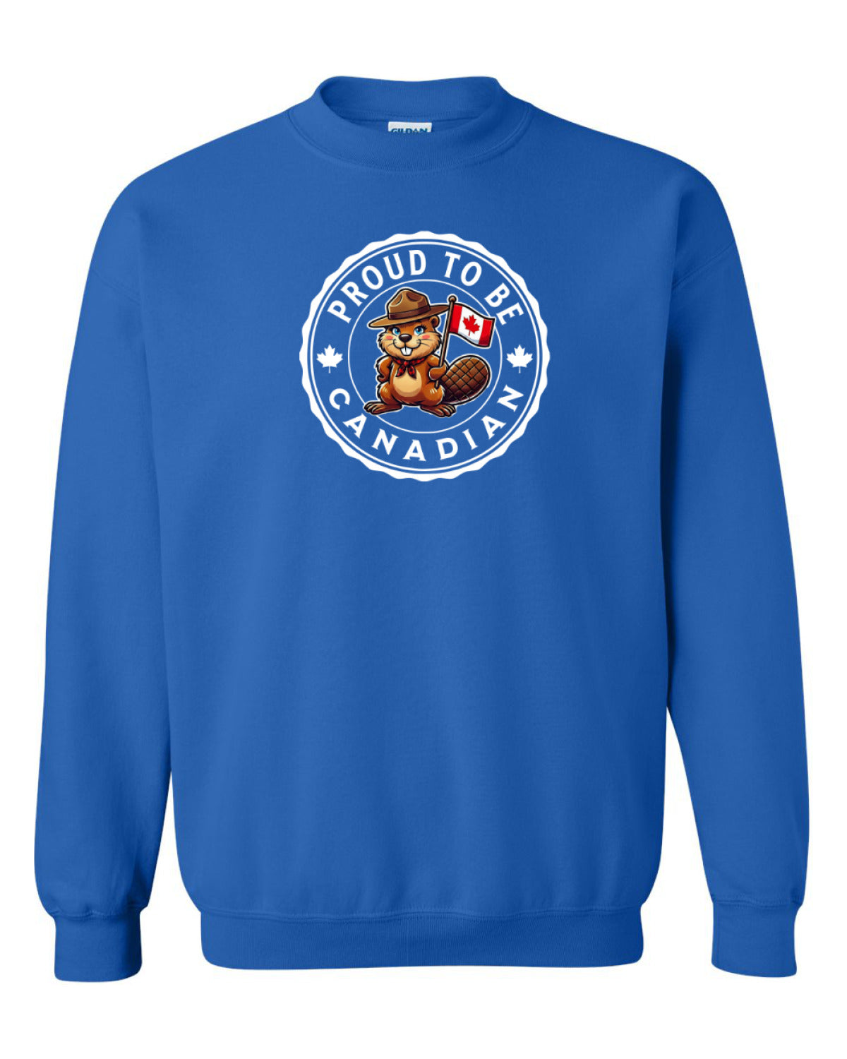 Proud to be Canadian Female Beaver   Crewneck - Unisex