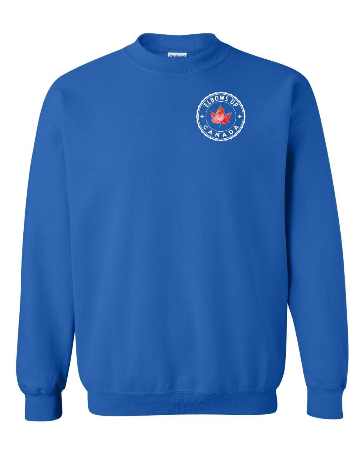 Elbows up Leaf Left Chest Crewneck - Unisex